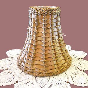 Lampshade woven banana leaf Caribbean style atmospheric lamp shade